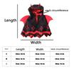 Double Satin Red Wing Devil Pet Cape with Bow Tie Pet Cosplay Cape  Festive Party