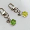 1Pc Original , Transparent Green Four-leaf Clover Mobile Phone Chain Lucky Four-leaf Korean Pendant Pendant