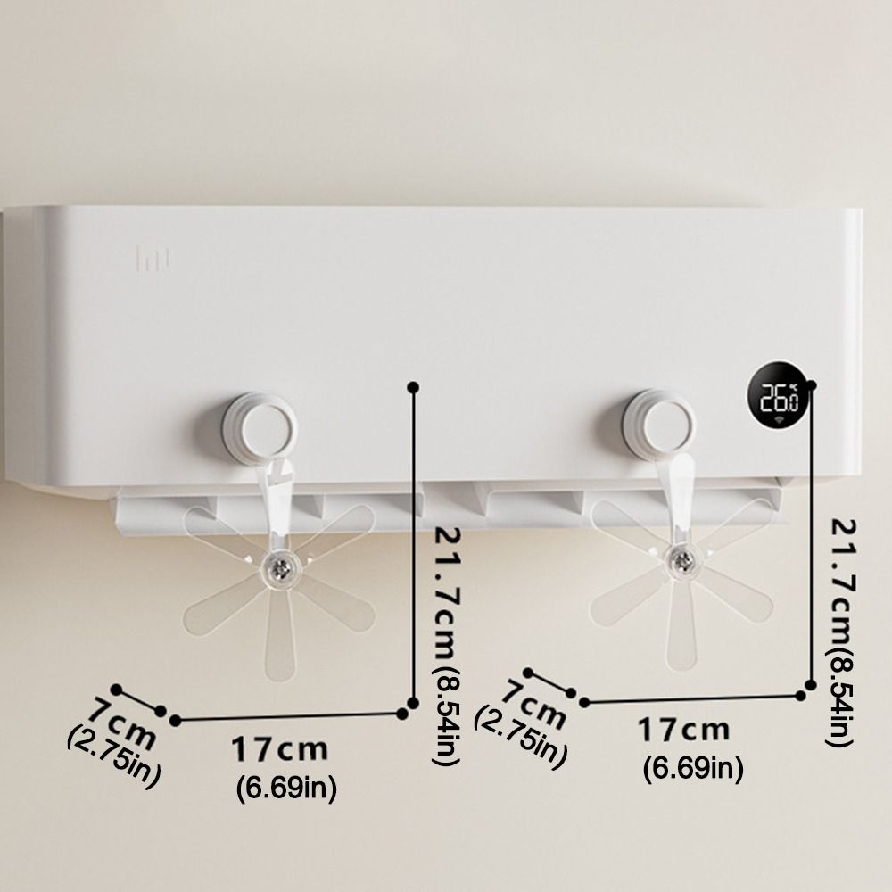 Suction Cup Air Vent Deflector Anti Direct Blowing Adjustable Angles Air Conditioner Wind Shield Fan