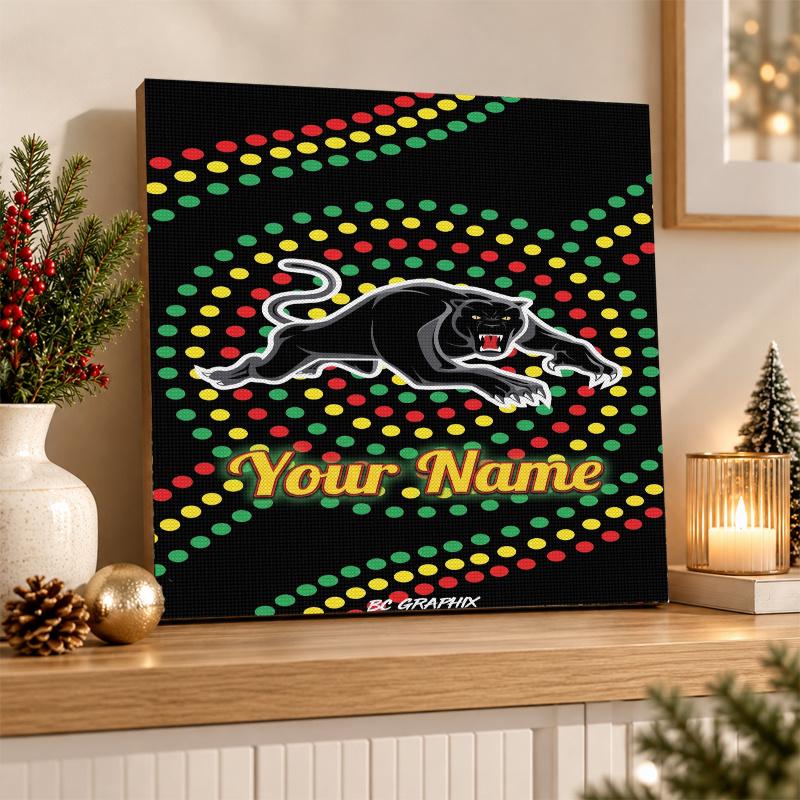 Penrith Panthers Custom Name Text 5D Diamond Painting Kit DIY Full Drill Diamond Art Decoration