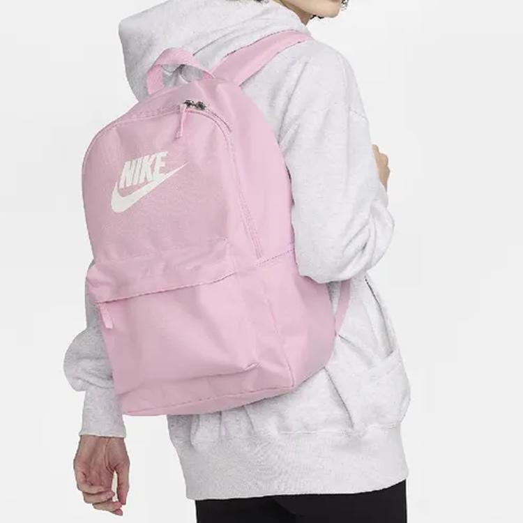 Nike Heritage Logo Zippered Fabric Backpack Unisex backpack Pink DC4244664