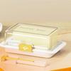 Butter Dividing Storage Box with Lid Fridge Butter Organizer Cheese Box Clear Butter Dish for Cake Shop Kitchen