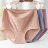 Plus Size Ladies Spring and Summer New Pure Cotton 10A Antibacterial Extension Crotch High Waist Briefs