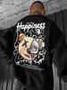 Der Herren-Kapuzenpullover mit Rundhalsausschnitt für Frühling und Herbst zeichnet sich durch einen lässigen und bequemen 3D-Bärenaufdruck auf der Straße aus.
