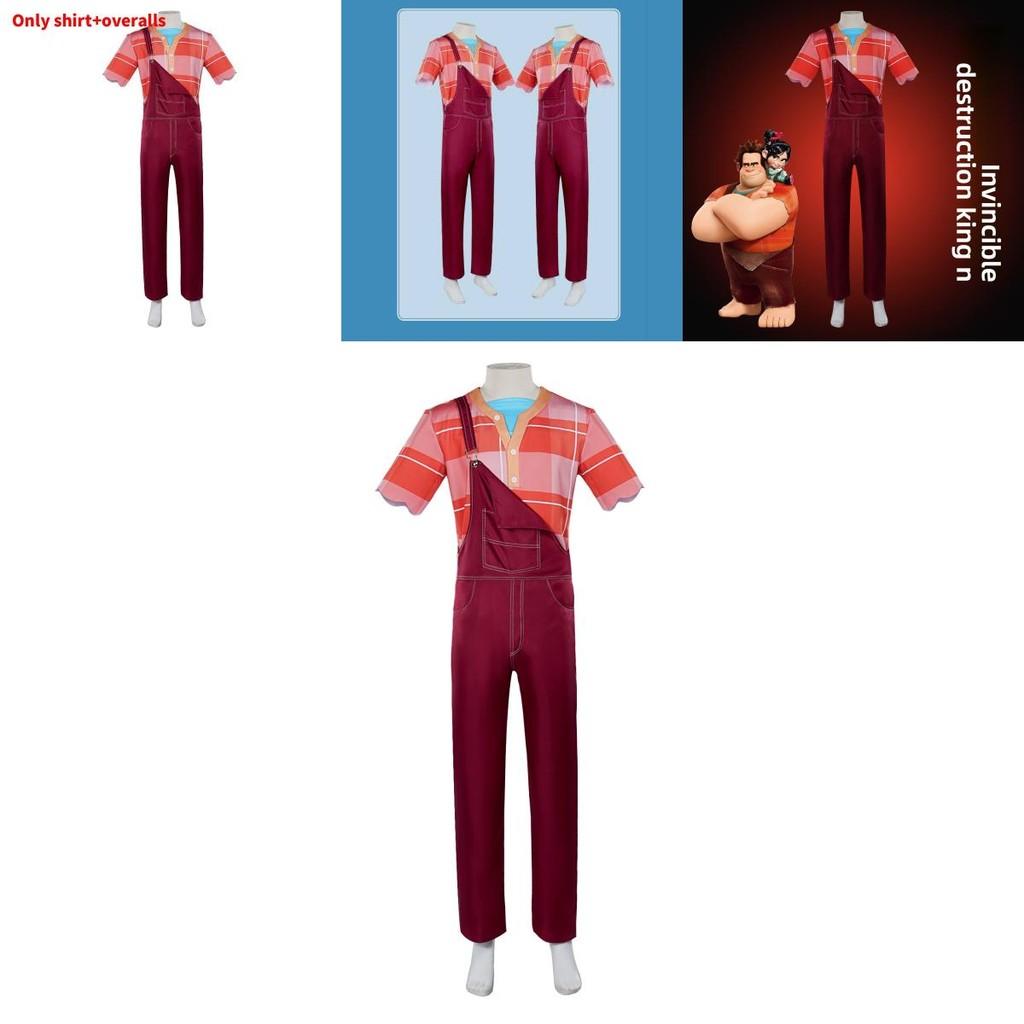 Wreck It Ralph Cosplay Costume With Polyester Fabric And Stylish Comfort For Game And Anime Celebrations