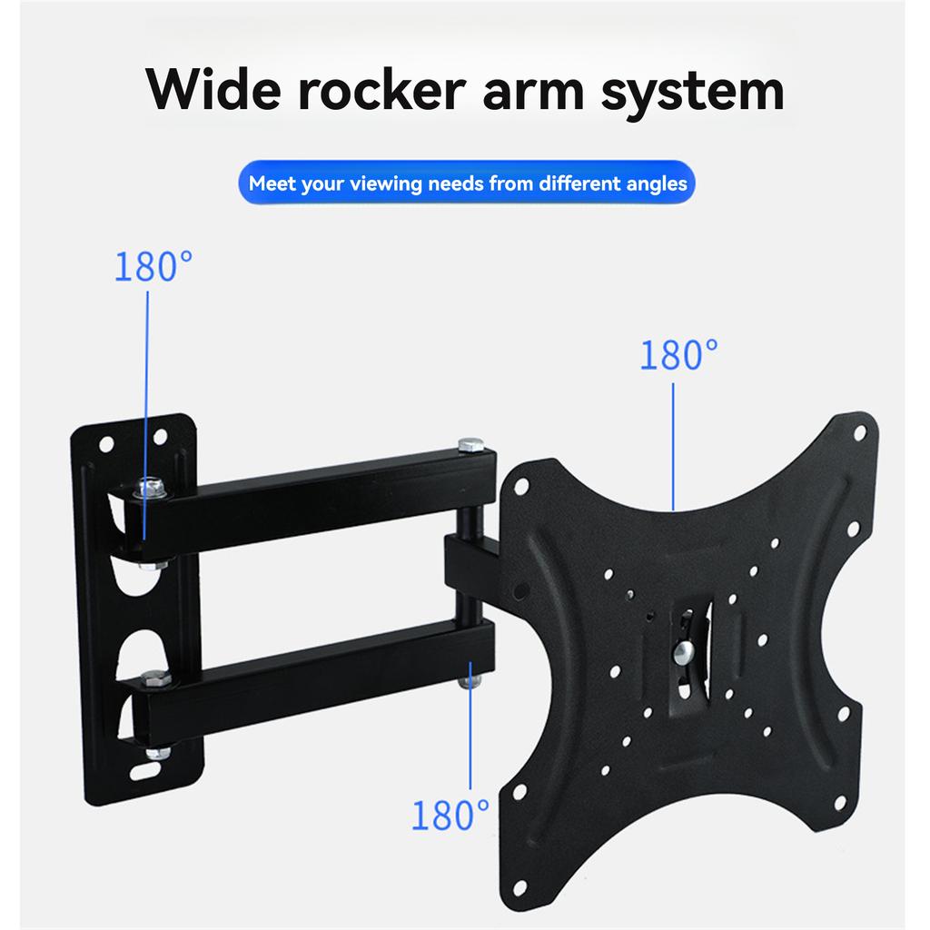 117B-2 TV Wall Mount Swivel Bracket Universal 14-55" LCD Monitor Mount Multi-Function Telescopic Bracket