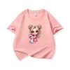 Kids Cotton T Shirt Girl With Pink Unicorn Print Crew Neck Short Sleeve Tee Casual Boys Girls Summer Tops