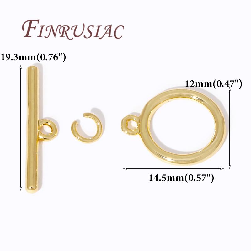 Multi Styles Toggle Clasp For Necklace 18K Gold Plated OT Toggle Clasp For Jewelry Making Findings DIY Bracelets Accessories