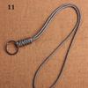 New Emergency Survival Backpack Self-Defense Lanyard Round Buckle Parachute Cord Key Ring Paracord Keychain