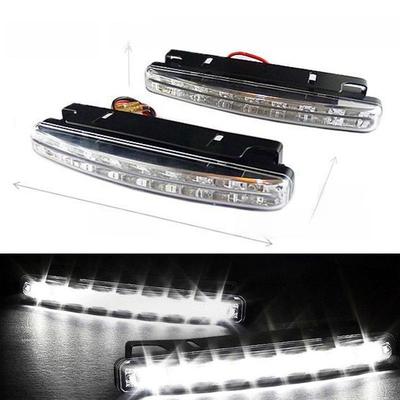 8-LED High-Power Daytime Running Lights for Cars