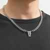 Stainless Steel English Letter Pendant Cuban Necklace - Hip-Hop Trend