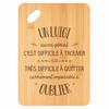Cutting Board / Appetizer Tray - PLANETEE - A Luigi Also Great - Bamboo - 30x20x1 Cm - Hole Ø24 Mm
