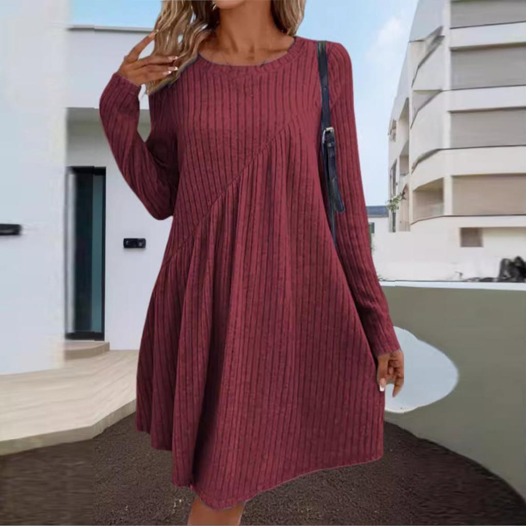 Robes sexy à manches longues pour femmes, mode automne et hiver, taille fine, paquet hanche, rencontres