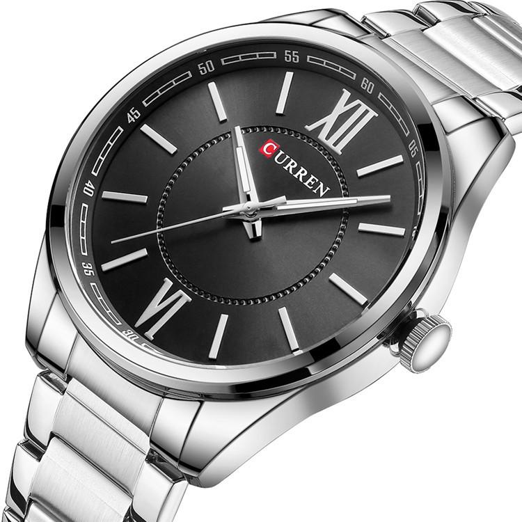 CURREN Men's Sports Watch Men's Quartz Steel Belt Business Sports Watch