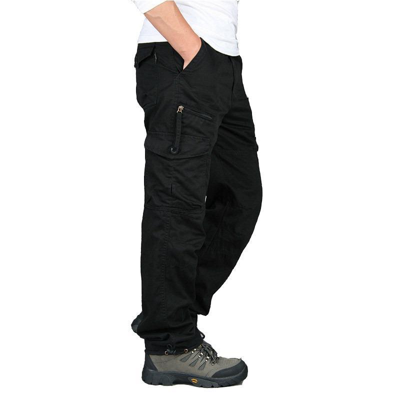 Men's Casual Cargo Pants Workout Joggers Stretch Sweatpants Hiking Tactical Pants with Multi Pockets Outdoor Lightweight Trousers for Men