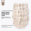 Ladies Spring and Autumn Color Cotton 10A Antibacterial Cotton Extended Crotch Triangle Briefs