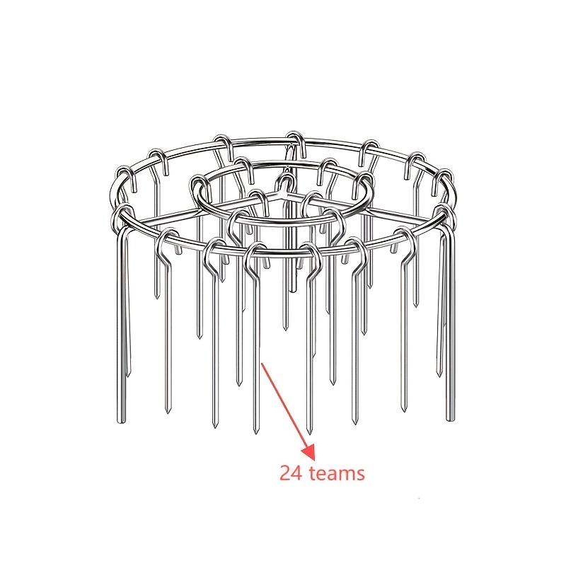 Stainless Steel Grilling Rack And Skewers, Suitable for Air Fryers Stand+24 pieces of roasting skewers