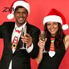 Quick Wear Holiday Necktie Adjustable Glitter Christmas Necktie, Non-woven Fabric Dress Up Costume Fun Party Favors Accessories, Sparkling Funny