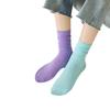 Women's 2025 Dopamine Dance Socks: Colorful, Scrunched Cotton Mid-Calf Socks for All Seasons