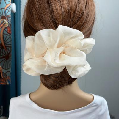 Nové šifonové nadrozměrné gumičky do vlasů elastické dámské dívčí velké mraky měkké držáky na culík gumičky do vlasů vlasové doplňky móda