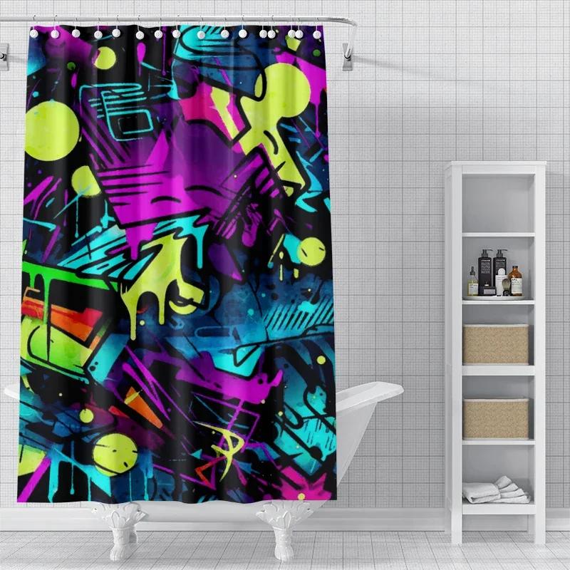 Home Shower Curtains for Bathroom Waterproof Fabric Modern Nordic Style Bathroom Curtains Shower Curtain