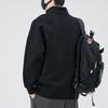 Men's Trendy Thick Half-Zip Hoodie with Stand Collar, Plus Velvet Base Layer for Spring, Autumn, and Winter 2025