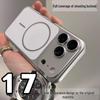 iPhone17 Pro Max Electroplated Magnetic Case with Full Coverage Lens Protection for Apple 16PM Instantly Converts to 17.