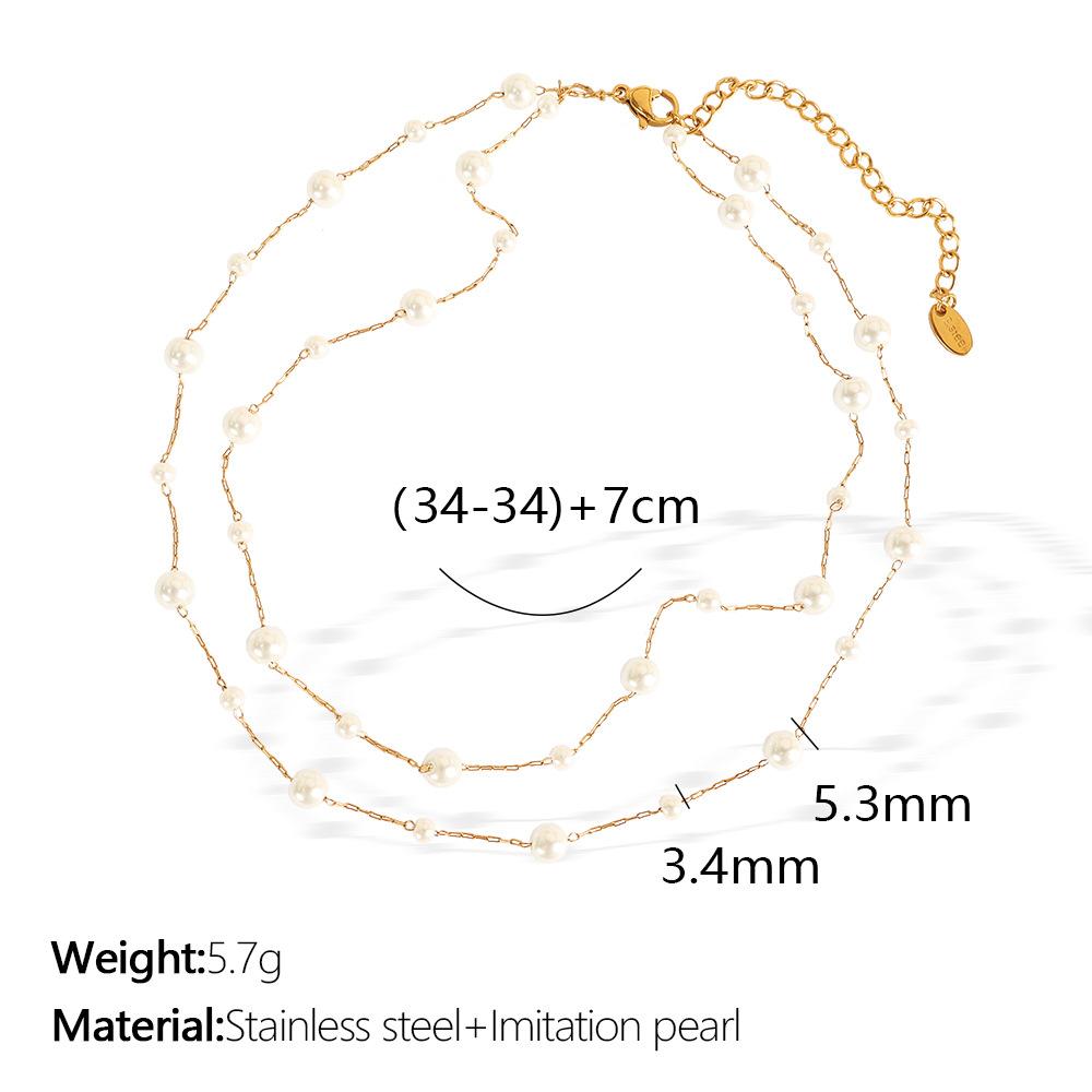 ins sweet wind gypsy star pearl collarbone chain niche exquisite stacking wearing explosive neck chain necklace female