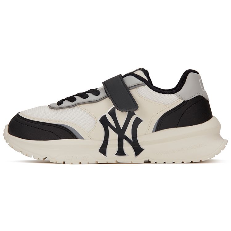 MLB Synthetikleder Bequem Rutschfest Verschleißfest Niedrig geschnitten Freizeit-Schuhe Kinder Sneaker Schwarz 7ASXXA13N-50BKS 31 beige