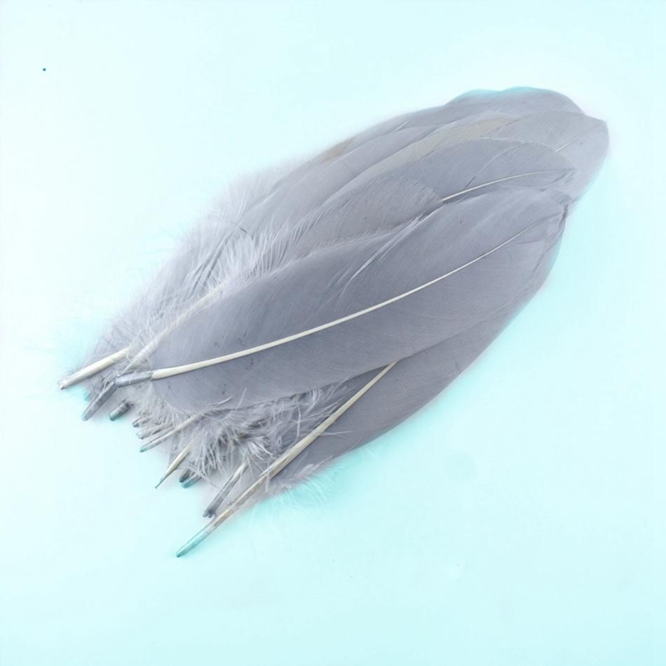 50Pcs Natural Goose Feathers Plume Craft DIY Royal Blue Feather Wedding Party Plumas Jewelry Making Decor Accessories 13-18CM