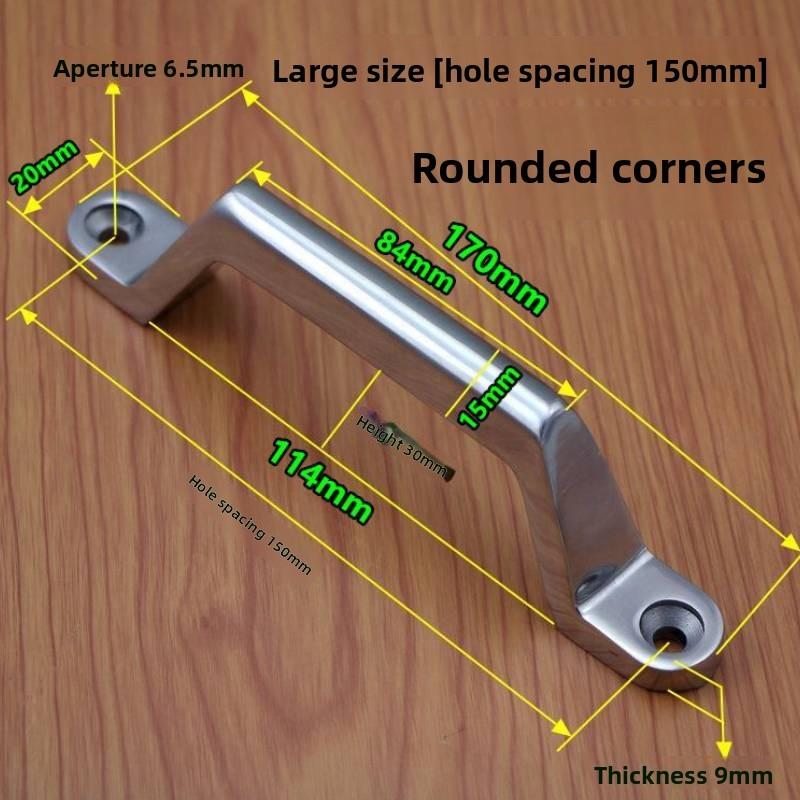 Modern Minimalist 304 Stainless Steel Drawer Pull Handle With Polished Finish For Kitchen Cabinets