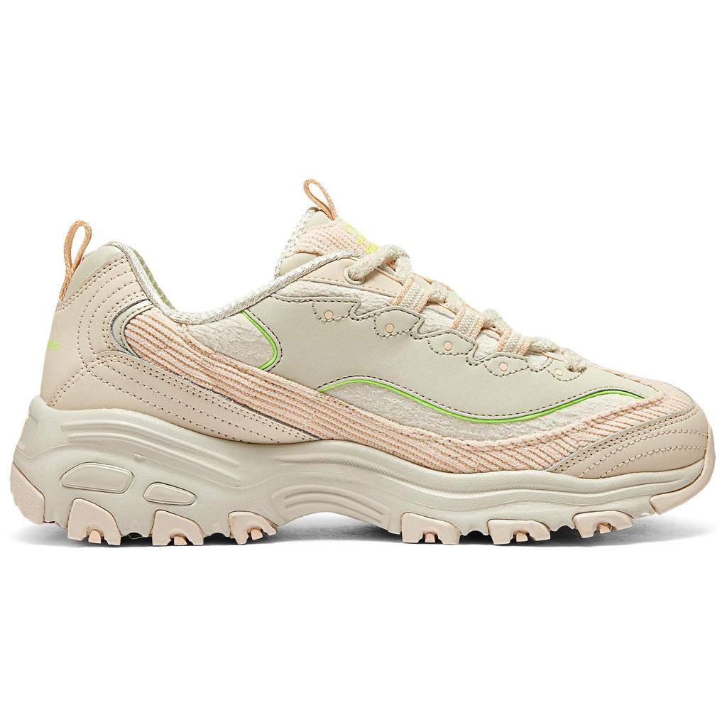 Skechers DLites Fashion Comfortable Low-Top Dad Shoes Women Sneaker Light-Pink 150242-NTMT