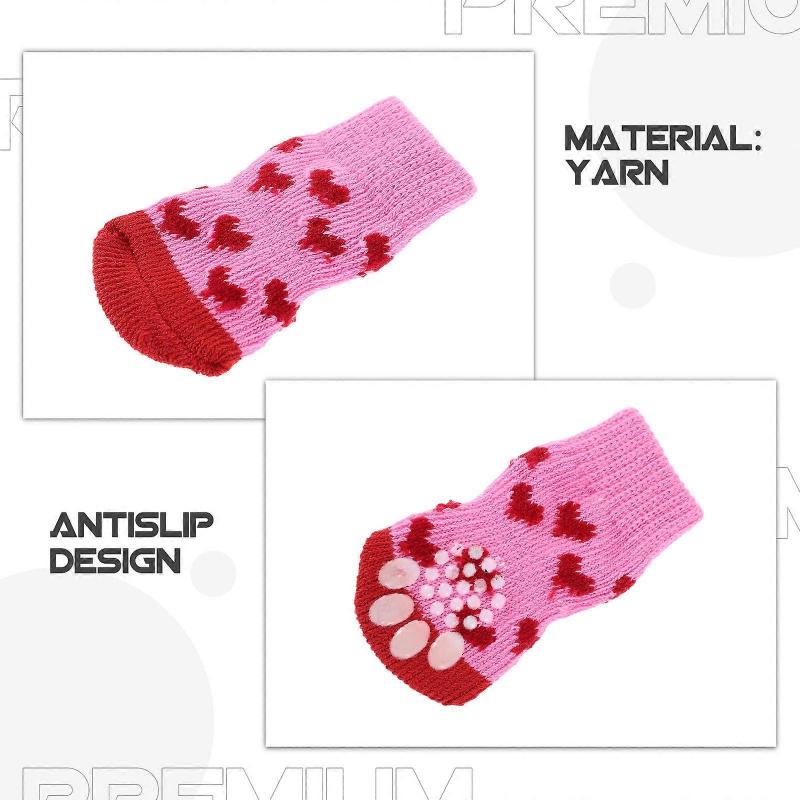 Pet Socks Dog Boots for Paw Protection 40Pcs Yarn