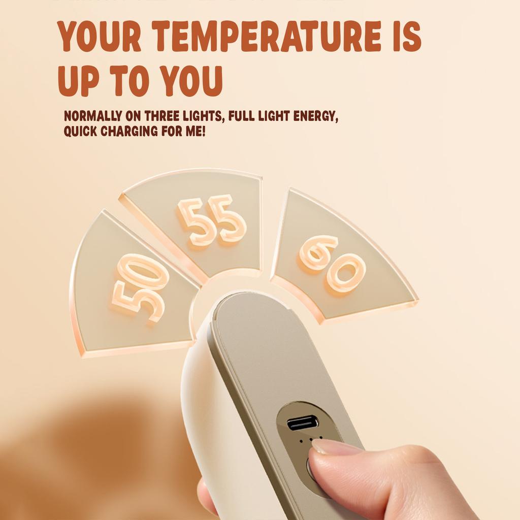 Handwärmer Tragbarer Taschenhandwärmer, Magnetischer Elektrischer Handwärmer Kreativer Geteilter Handwärmer Outdoor-Wärmer Tragbar Zwei in Eins.