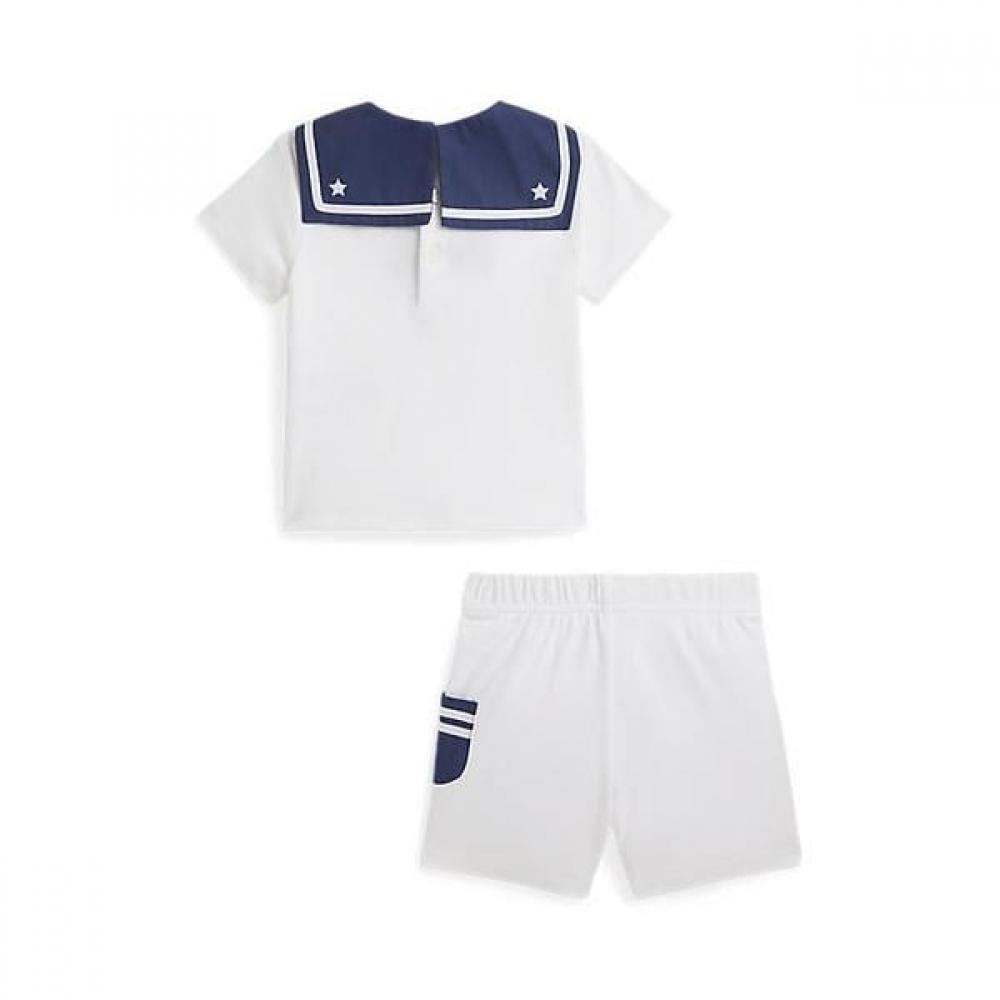 Polo Ralph Lauren Baby Boy Cotton Interlock Sailor Tee   Short Model Cwpo2sti9s20126100