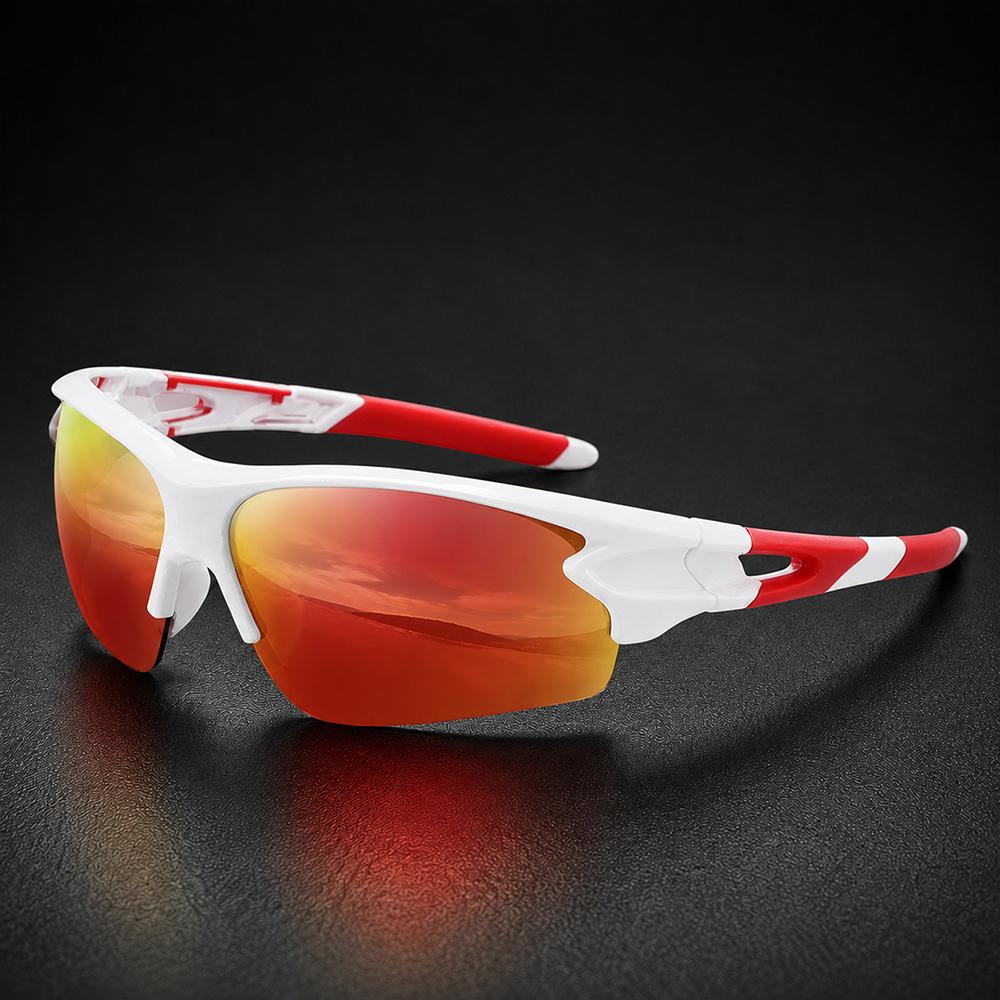 Sports Sunglasses Men Women UV400 Protection Lightweight Wrap Around Cycling Driving Fishing Outdoor Shades