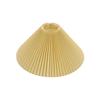 Pleated Cloth Lampshade Accessory for Desk and Floor Lamps, Inclined Height 240mm, Bottom Opening 410mm