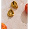 Eetit Casting Stainless Steel Geometric Stud Earrings 18K Gold PVD Plated Fashion Daily Statement Waterproof Jewelry Accessory