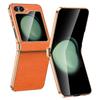 Ultra-Slim Full Protection Genuine Leather Case for Samsung Galaxy Z Flip 7 FE 6 5 Flip7 Hinge Bumper Shockproof Cover