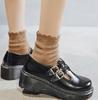 Skórzane retro buty Mary Jane damskie z paskiem na kostce, gruba podeszwa, platforma, okrągły nosek, masywny obcas, na imprezę, cosplay, lolita