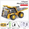 Remote Control Excavator Bulldozer Dump Truck Rc Car Toys Electric Engineering 2.4G High-Tech Vehicle Model Toys For Kids Gifts