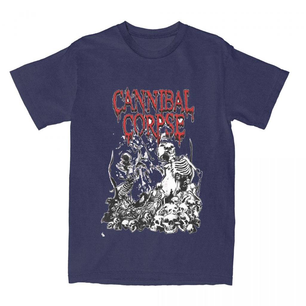 Aesthetic Cannibal Corpse Logo T Shirt Mens Cotton Short Sleeve Death Metal Band Round Neck Summer Clothes