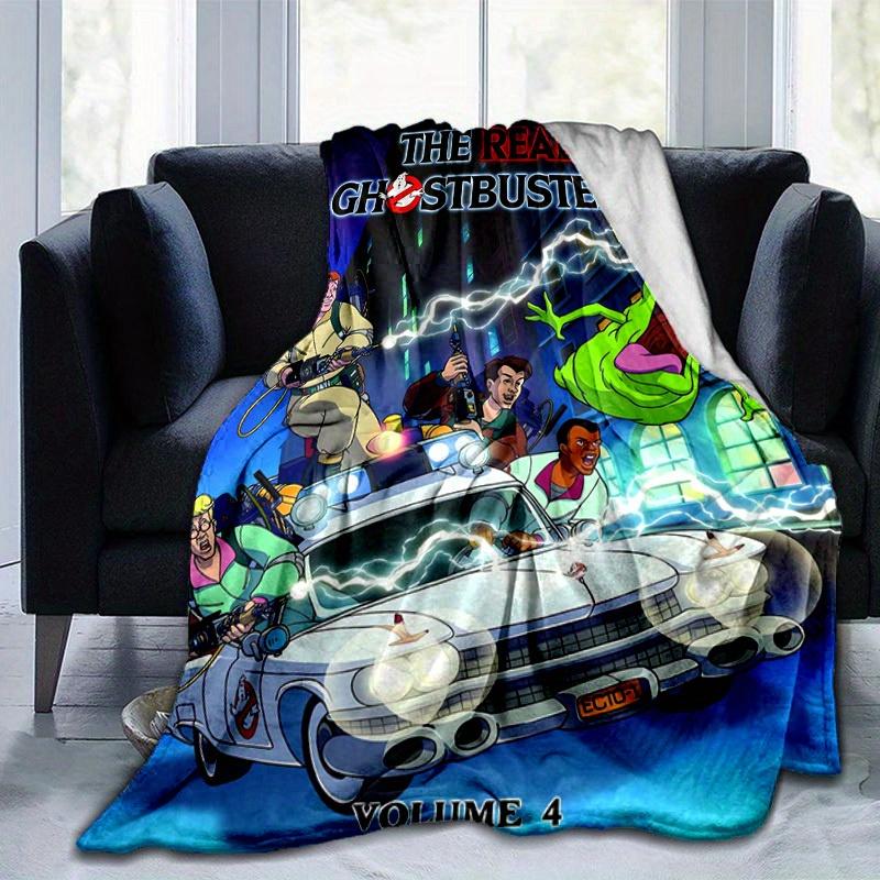 1pc, The Real Ghostbusters Ecto-1 Car Blanket, Perfect for Home Decor, Couch Cover, Outdoor Use, Travel, Camping, Car Blanket, Beach Towel, Office Nap