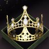 Party Prom Birthday Cake Crown Small Tiaras for Doll Green Pink Diadem Bridal Wedding Hair Jewelry Tiaras Head Ornaments