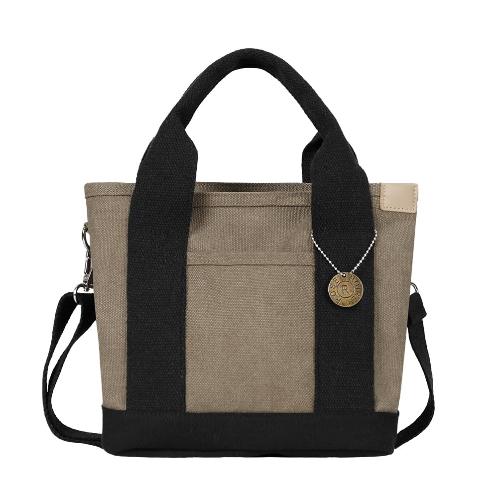 

Tote bag for with mini lunch pocket for going to unisex [AACXX] women, canvas, zipper, lightweight, divider, tote, small, mother s bag, stylish, cute,