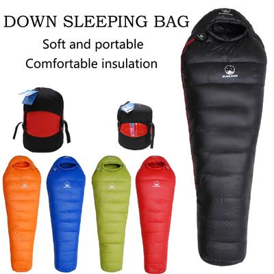 Camping Sleeping Bag, Ultra Warm White Goose Down Adult Mom Style 4 Kinds of Thickness For Autumn Winter Outdoor Travel