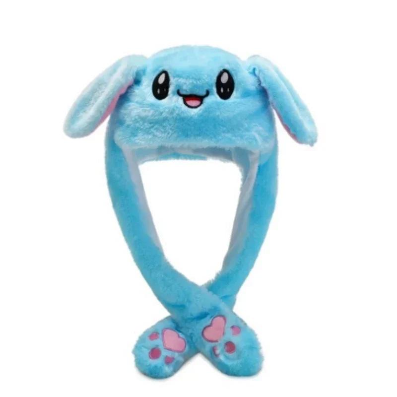 1 pièce Bandeau lumineux amusant Mignon Serre-tête Oreilles Pour Enfants Adultes avec Oreilles Mobiles Chapeau Lapin Peluche Lapin