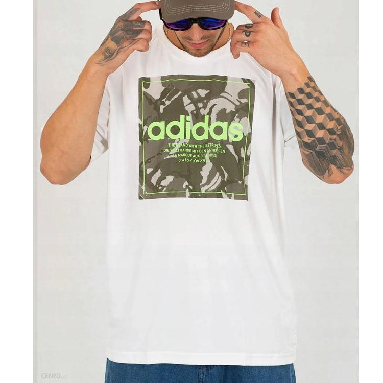 Adidas Camo Box Tee Men Tops White GD5875