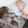 Crying Cat Throw Blanket Cozy Throw Blanket Birthday Gift For Him Her