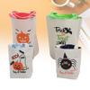4Pcs Trick Or Treat Canvas Tote Bag Candies Snacks Single Shoulder Handbag Party Gift Bag